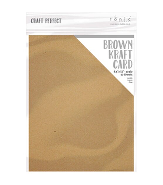 Reem of 100 Brown Kraft 8.5 X 11 Regular Letter Size Cardstock