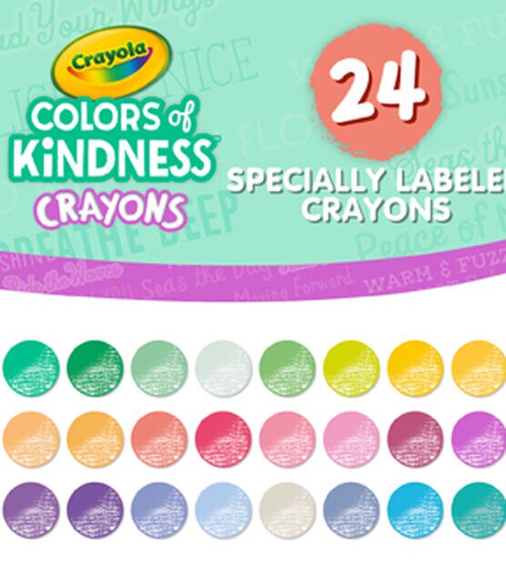 Colors of Kindness Crayons, Assorted, 24/Pack
