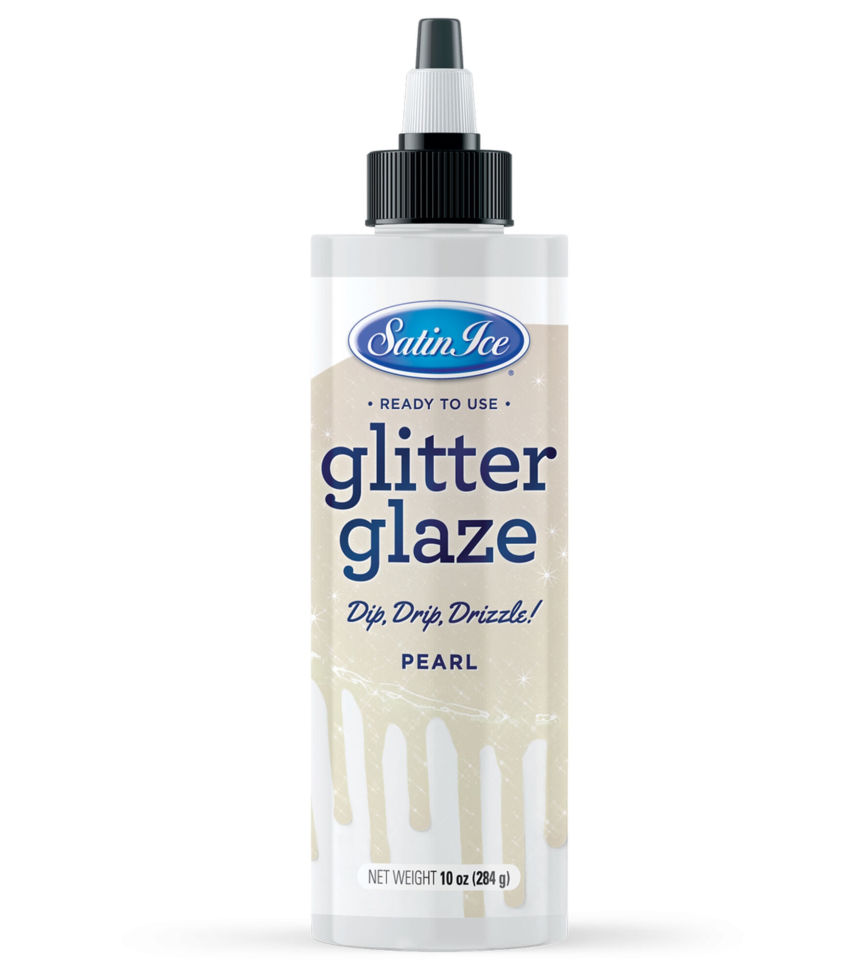 Satin Ice 10oz Glitter Glaze, Pearl, hi-res