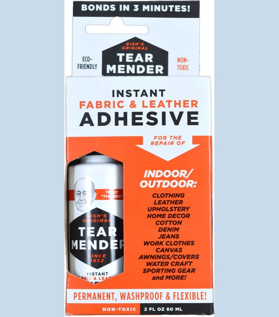 TEAR MENDER*** Instant Fabric & Leather Adhesive Non-Toxic Glue