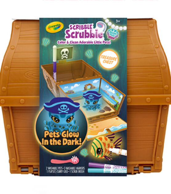 Crayola Scribble Scrubbie Ocean Pets, 1 Ct Animal Toy, Arts & Crafts Kit,  Beginner Unisex Child Ages 3+