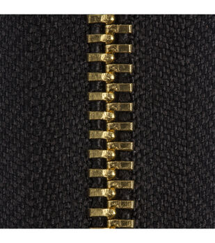 Coats & Clark Fashion Brass Separating Zipper 24