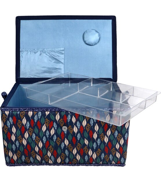 SINGER Large Swirls Print Sewing Basket 11.53x6.5