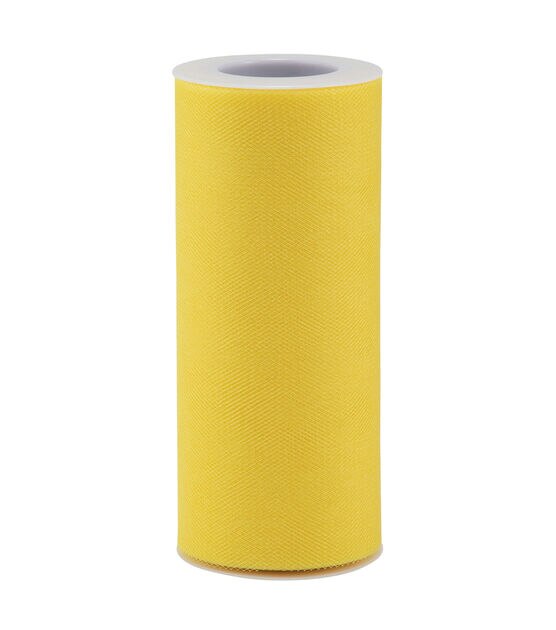 Yellow Tulle Glitter Tulle Fabric 6 Inch by 50 Yards (150 feet) Tulle  Ribbon for Gift Wrapping Sparkle Sequin Tulle Rolls Spool DIY Party Wedding