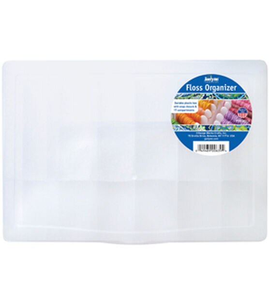 Embroidery Floss Organizer Box - 17 Compartments with 100 Hard Plastic –  Bryan House Quilts