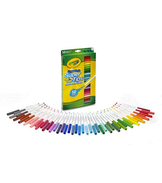 Create & Color Super Tips Washable Markers Kit by Crayola at Fleet Farm