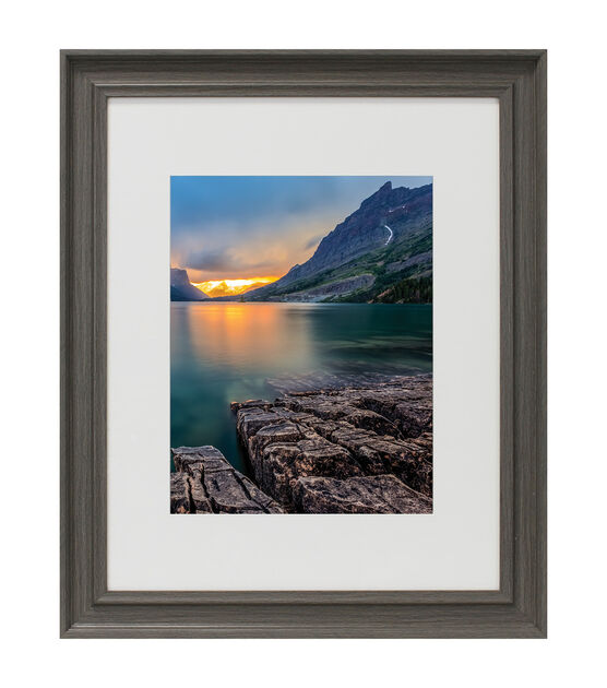 at Home 16 x 20 Matted to 11 x 14 Natural Wall Frame