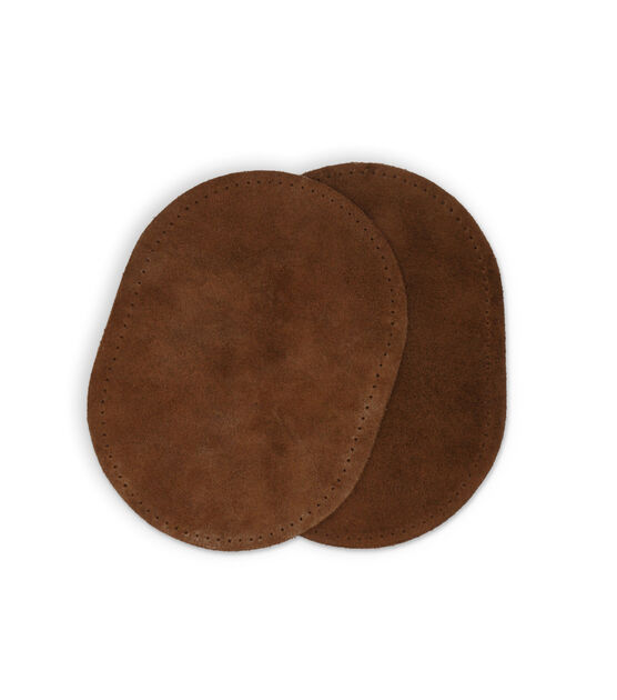 Leather Patches, Rectangular Brown Leather Elbow Patches, Sew on
