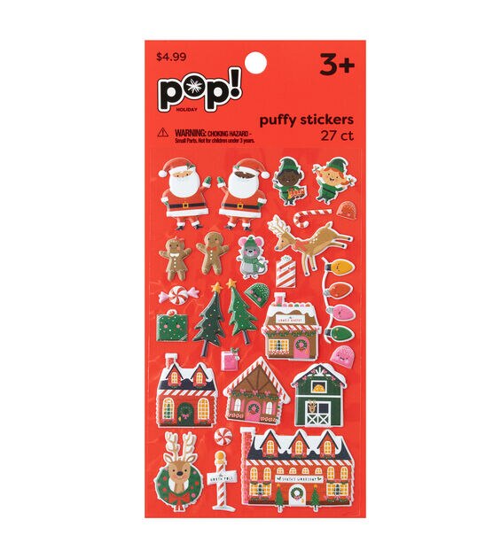 Puffy Stickers - 'Tis The Season: Rebecca's Toys & Prizes