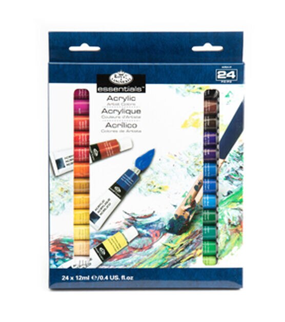 Royal & Langnickel Artist Acrylic Paint Set, 4 Ounces, Assorted Color, Set  of 12 