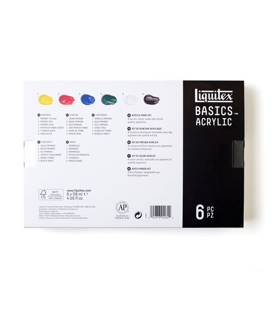 Liquitex Basics Acrylic 6-Color Set