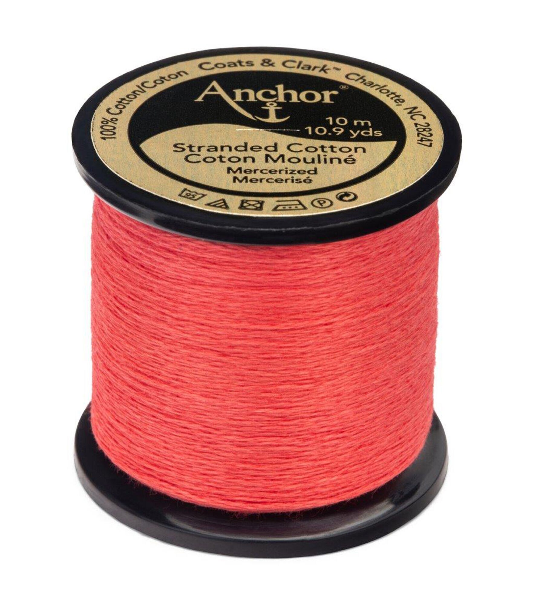 Anchor Cotton 10.9yd Pinks & Reds Cotton Embroidery Floss, 11 Salmon Medium Dark, hi-res