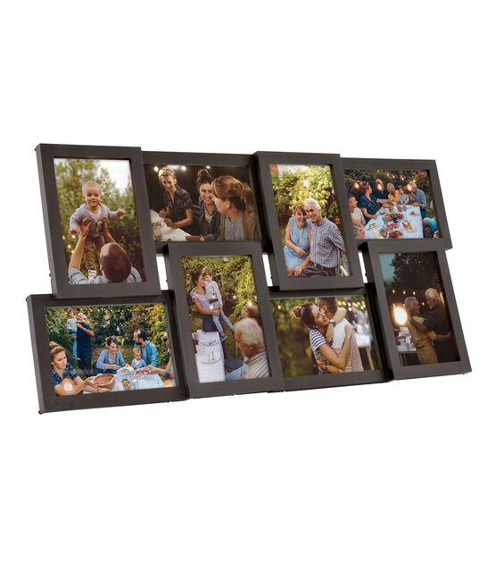 MCS Walnut 8 Photo Dimensional Collage Frame, , hi-res, image 2