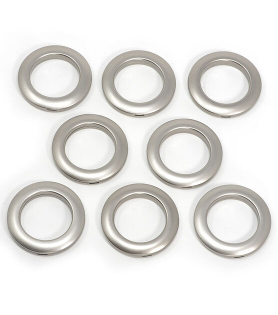 Dritz® Home Pewter 1 Round Curtain Grommets, 8ct.