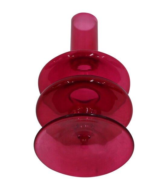 6" Spring Glass Abstract Taper Candle Holder by Place & Time, , hi-res, image 2