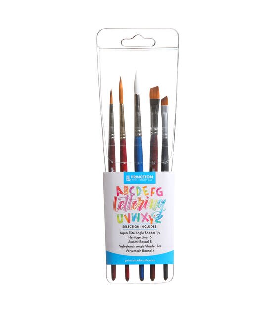 Princeton 5pk Artist Brush Co Lettering Professional Brushes