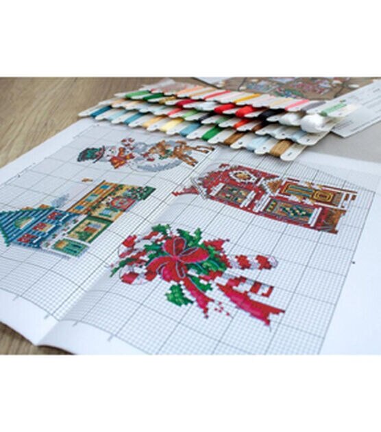  LALAFINA 2pcs 50 Cross Stitch kit Embroidery Kits