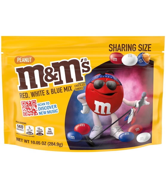 M&M's Sharing Size Peanut Mix Chocolate & White Chocolate Candies 8.3 Oz, Shop