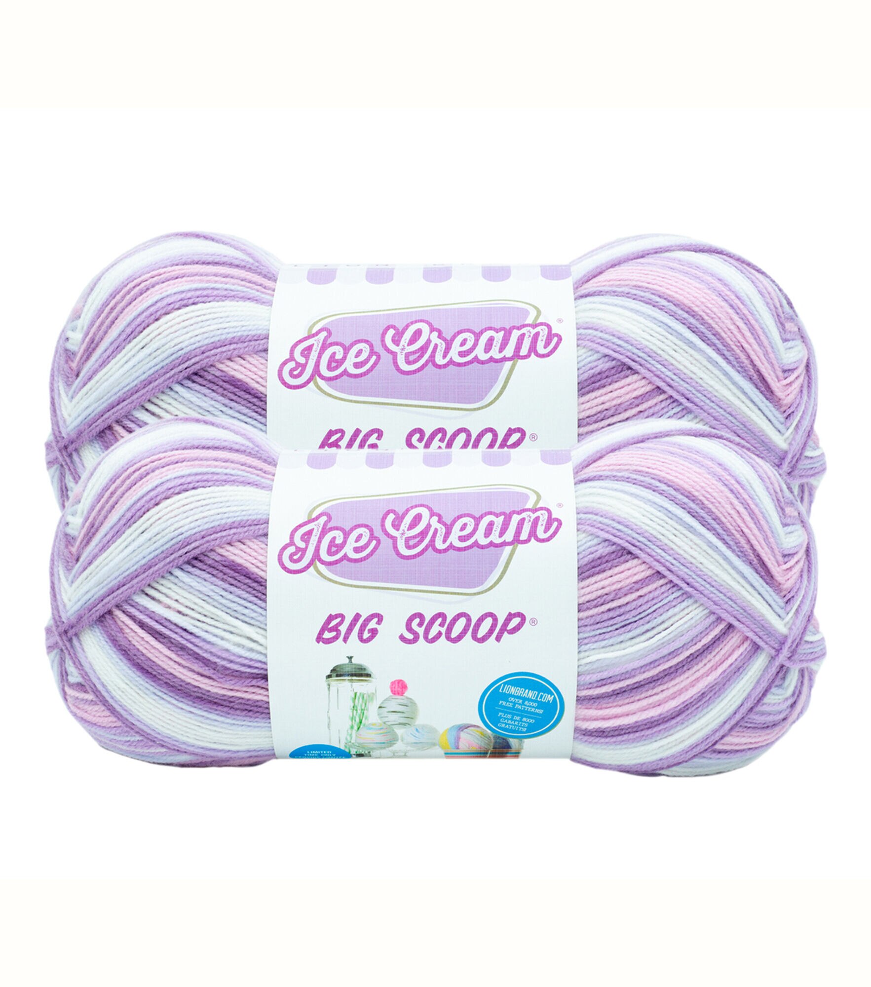 Ice Cream BIG SCOOP yarn by Lion Brand - PARFAIT - Magic Hour Yarn