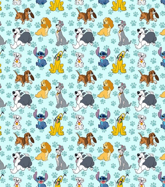 Disney Dogs Paw Toss Cotton Fabric, , hi-res, image 2