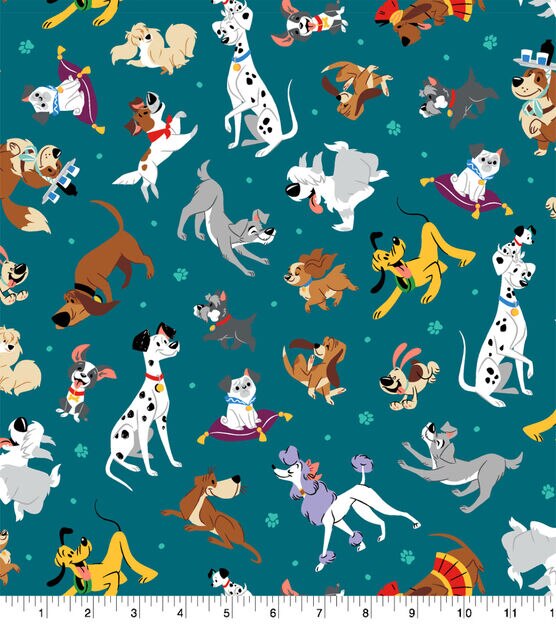 Disney Dogs Character Cotton Fabric