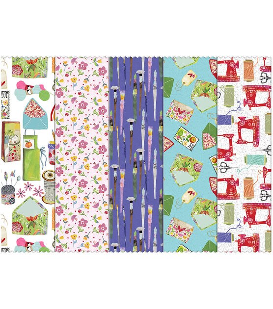 Hobby Craft 10" Cotton Fabric Shapes, , hi-res, image 2