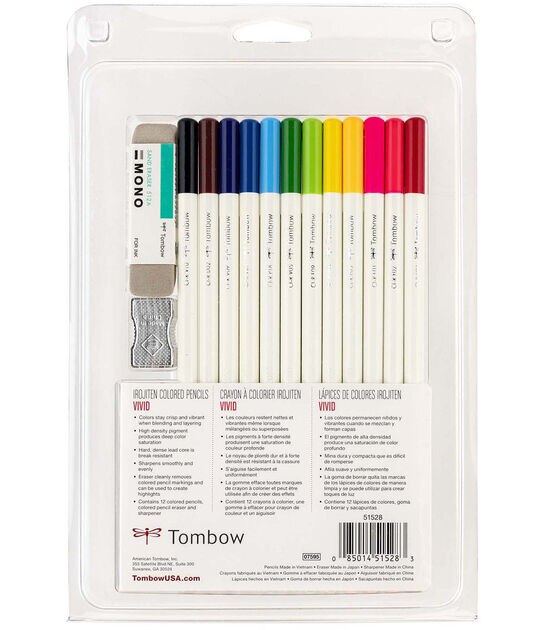 Irojiten Colored Pencil Set, Vivid