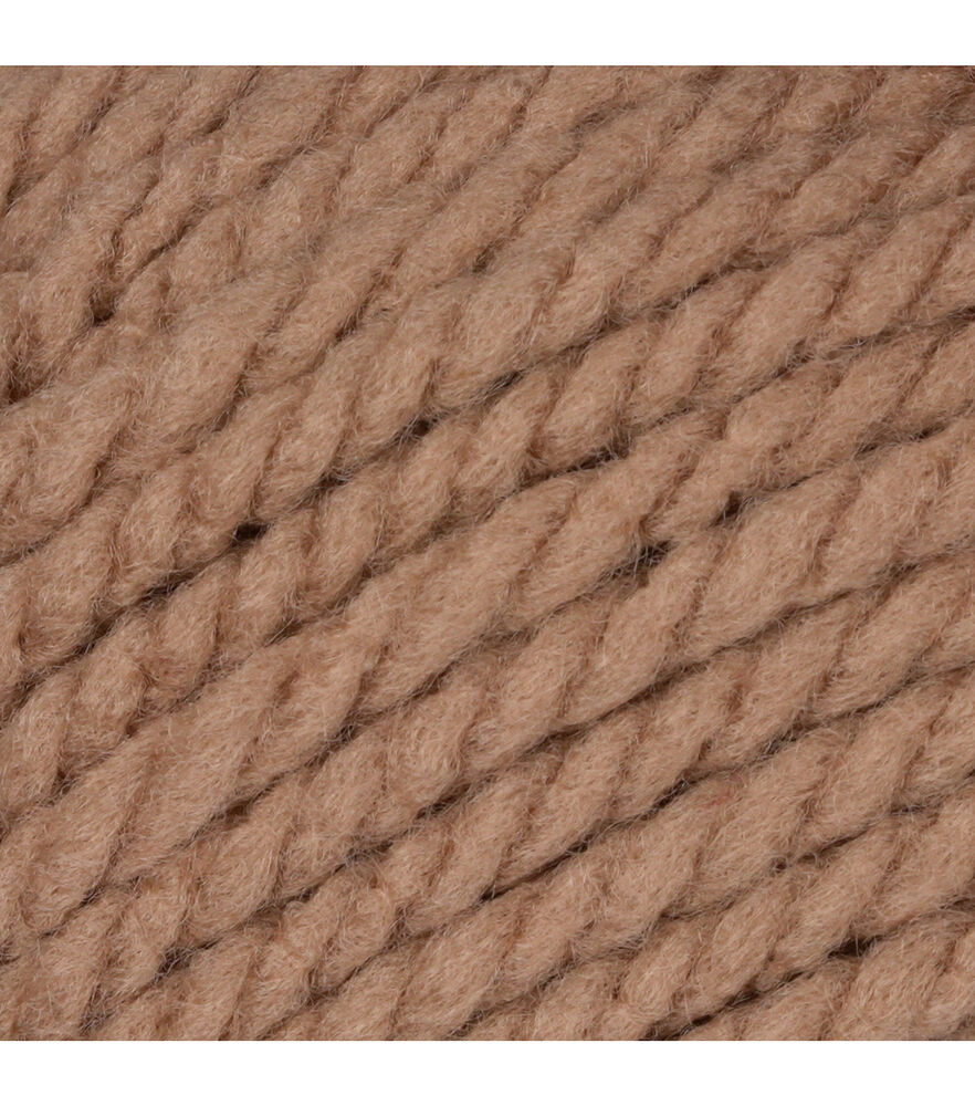 Bernat Softee Chunky 108yds Super Bulky Acrylic Yarn, Taupe, swatch, image 11