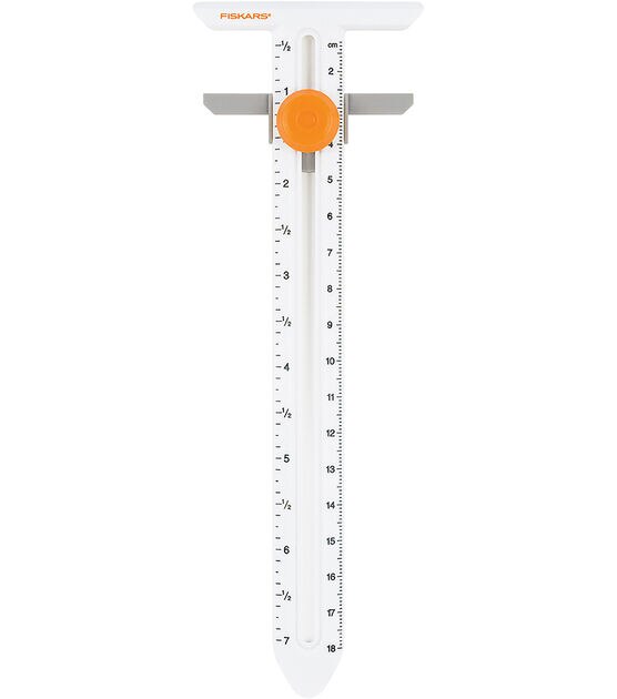 Pro Sewing Measuring Gauge Measure Ruler with Sliding Adjustable Marker Knitting Sewing Supplies Marking Button Holes Handamde Craft 6'', Size: 15 cm