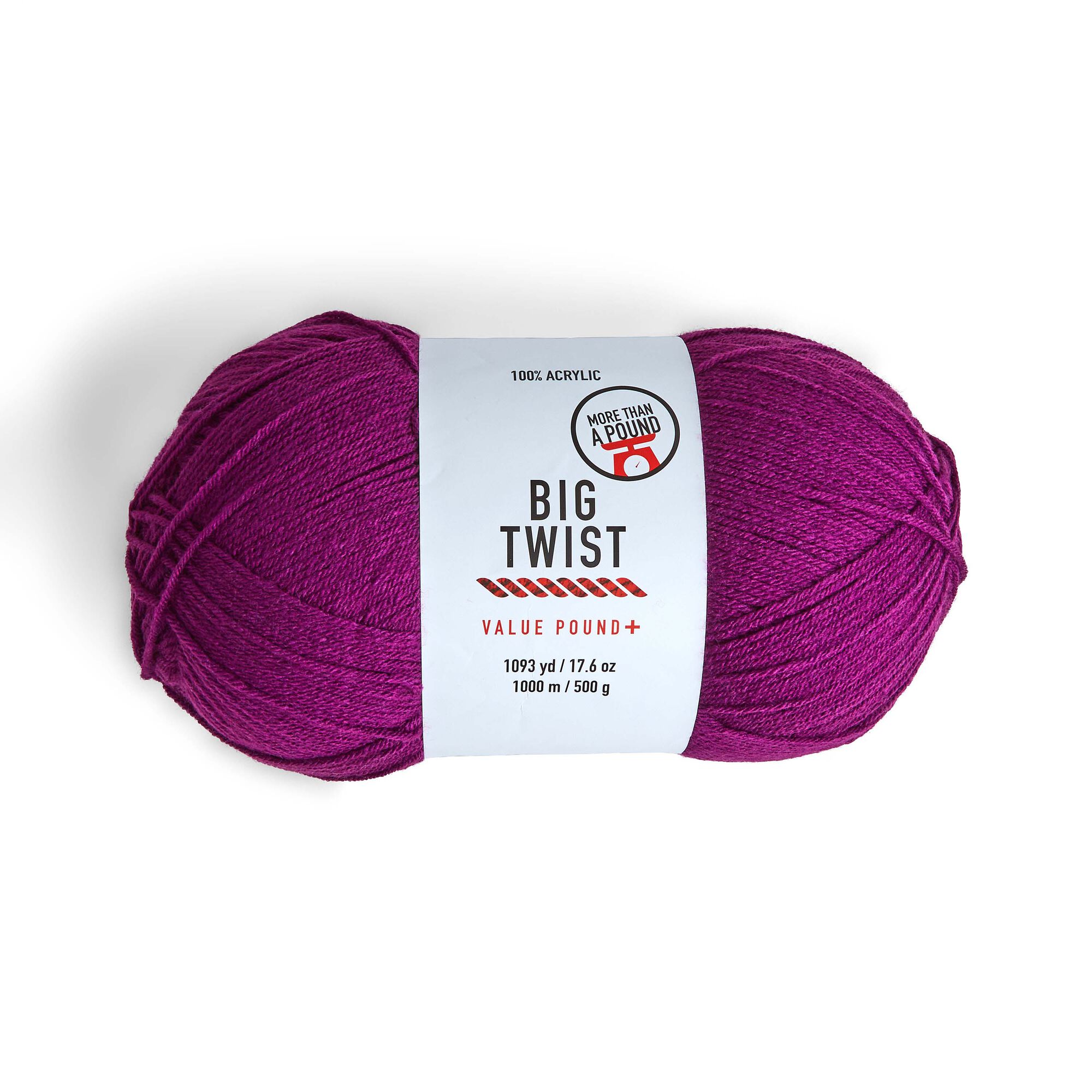 Value Pound Plus Worsted Acrylic Yarn by Big Twist, Purple, hi-res