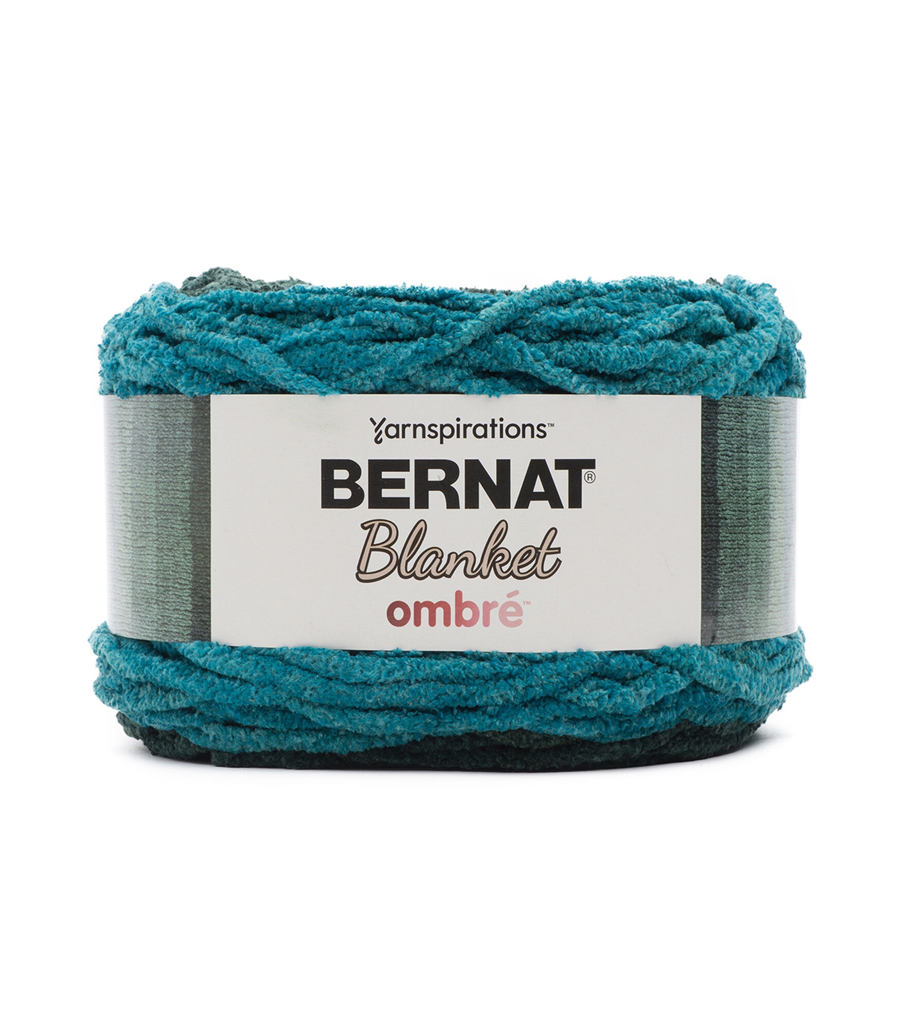 Bernat Blanket Ombre 220yds Super Bulky Polyester Yarn, Ocean Teal, hi-res