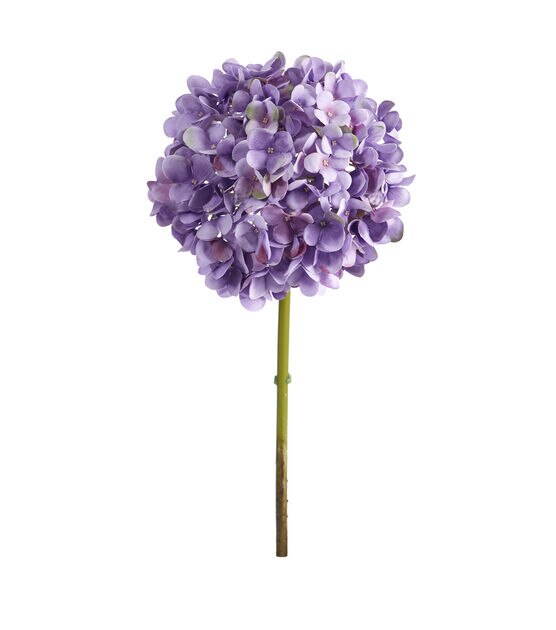 Nearly Natural 19" Spring Purple Hydrangea Artificial Flowers 3ct