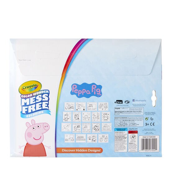 Crayola Color Wonder Peppa Pig Mess Free Coloring Kit Toddler Toys Stocking  Stuffers Coloring Book Pages & Markers Gift for Kids