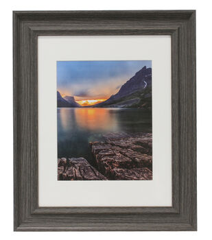 BP 8x10 Matted to 5x7 Rustic Gray Wall Frame - Wall Frames - Home & Decor