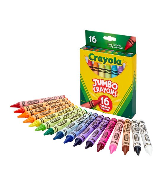 Arteza Kids Wax Crayons, Jumbo Size - 36 Pack 