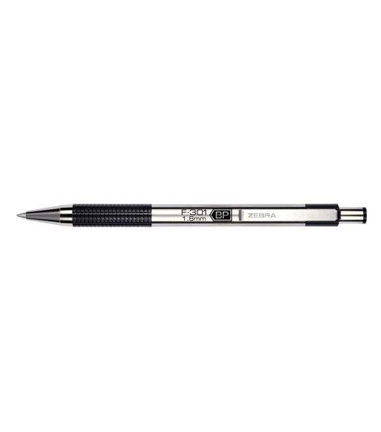 Zebra F 301 Retractable Ballpoint Pen 1.6mm Black