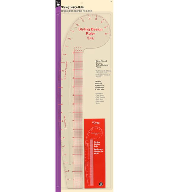Surprise gifts high quality Dritz Design Ruler Trio, 3 Sewing Rulers, Clear  from