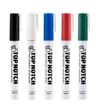 2pk White Broad & Chisel Tip Chalk Markers by Top Notch