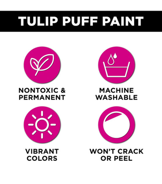 Tulip 6ct 1.25 Fl Oz Dimensional Fabric Paint - Puffy : Target