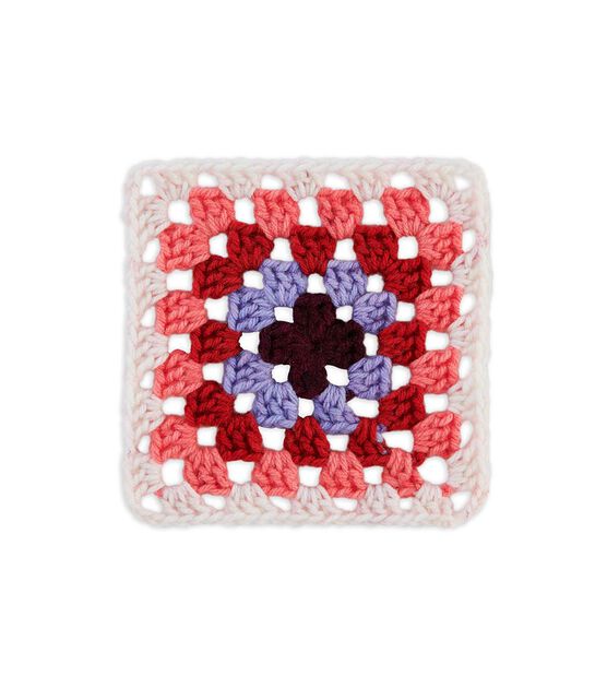 Red Heart Granny Square Yarn- Review & Tutorial #redheartyarn  #yarnspirations #crochettutorial 