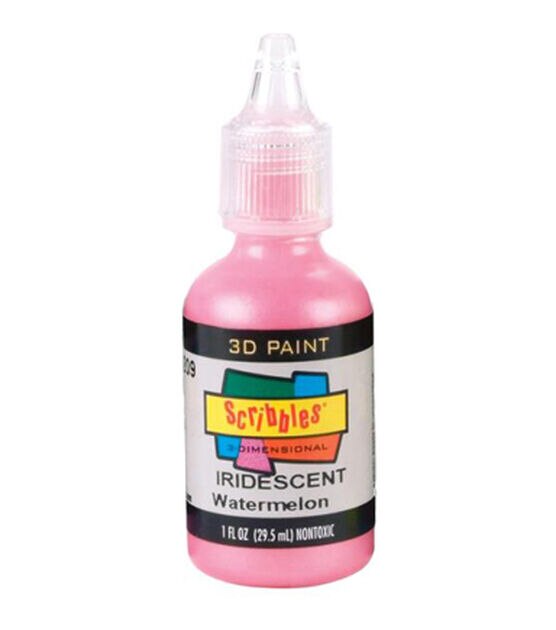 Scribbles 3D Fabric Paint 1oz Iridescent