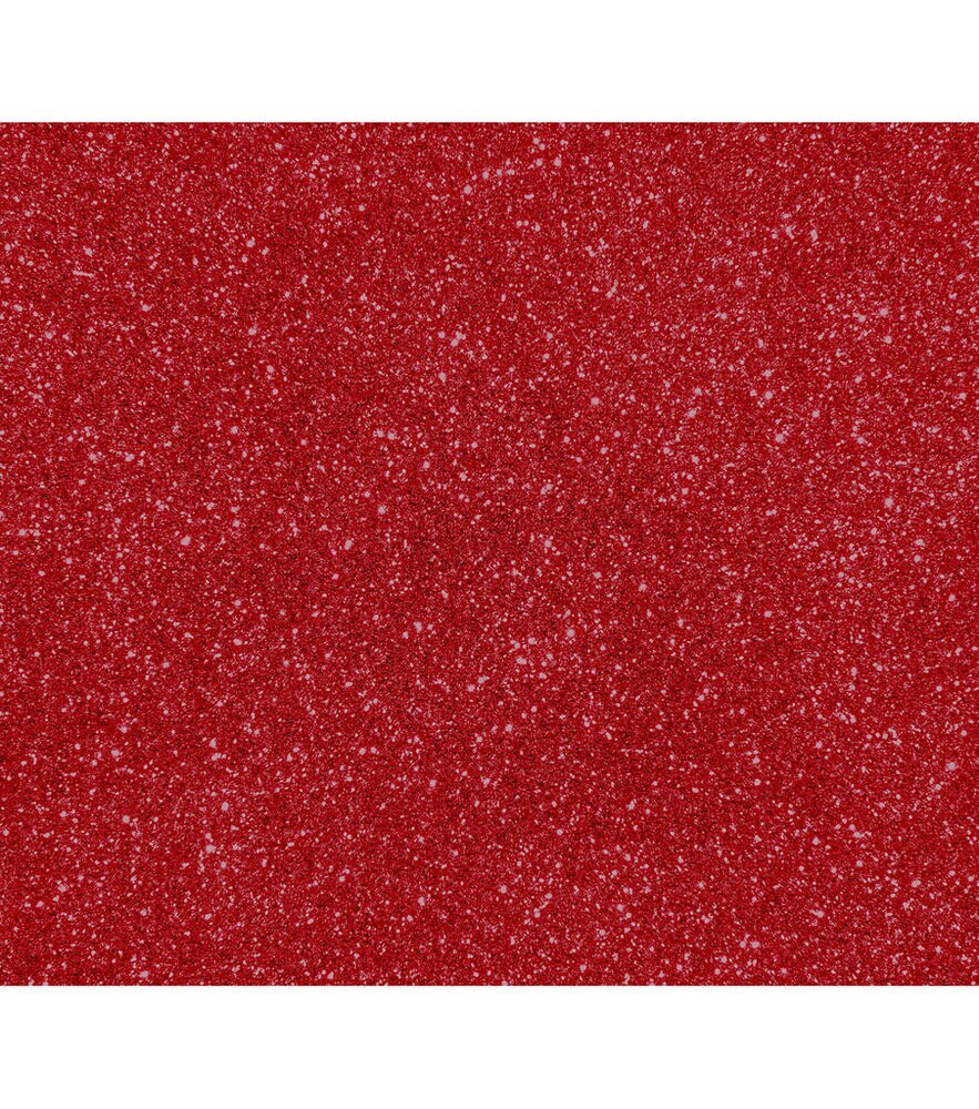 Cricut Joy 5.5" x 19" Glitter Smart Iron On Roll, Red Glitter, swatch, image 6