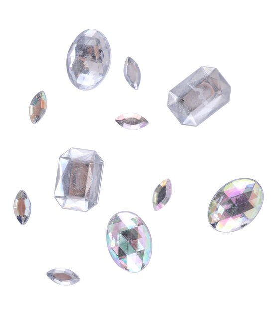 Incraftables Assorted Crystal Rhinestones (2000pcs). Silver Flat