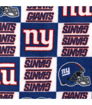 NFL Cotton Broadcloth New York Giants Blue/Red Fabric