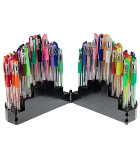 100ct Rainbow Gel Pen Carousel by Artsmith, , hi-res, image 6