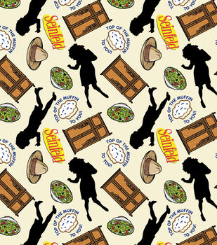 Seinfeld Kramer Icons Pop Culture Cotton Fabric (2 Yards Min.) - Licensed & Character Cotton Fabric - Fabric