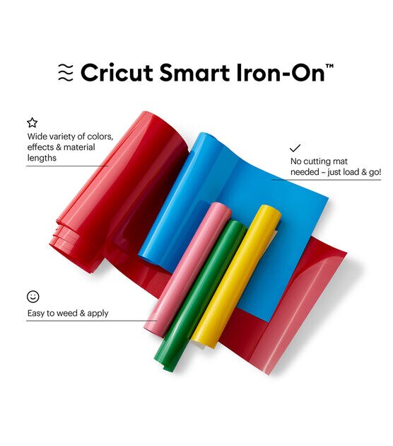 Vinilo Textil Glitter, Smart Iron-On Cricut 33 cm x 2,7 m