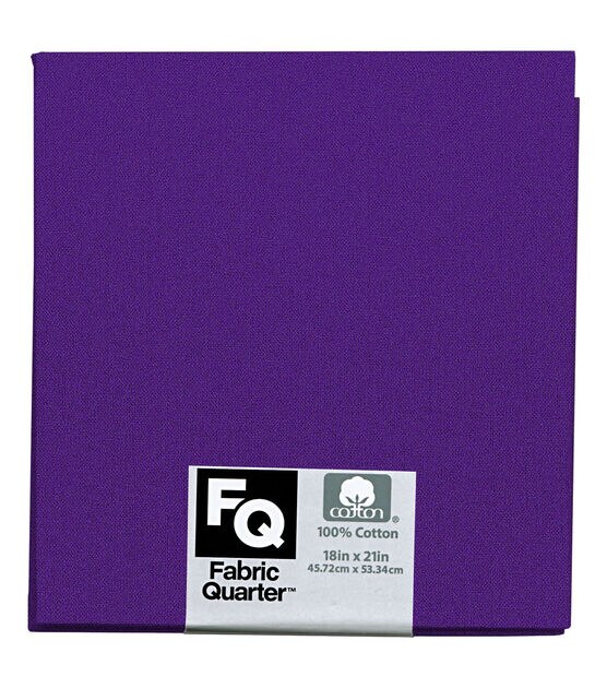 Assorted Purple 1 Piece Cotton Fabric Quarter