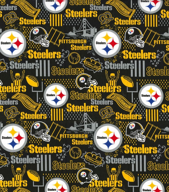 Fabric Traditions Pittsburgh Steelers Cotton Fabric Hometown, , hi-res, image 2