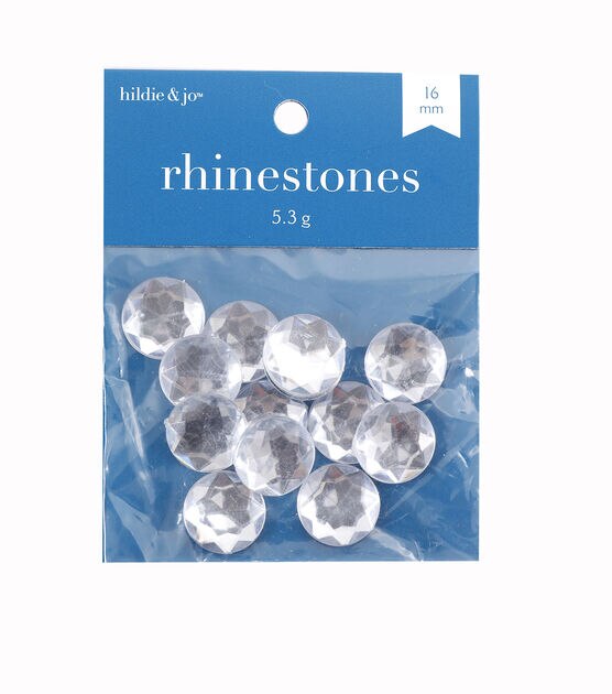 1.7oz Gold & Silver Assorted Flat Back Rhinestones 120ct by hildie